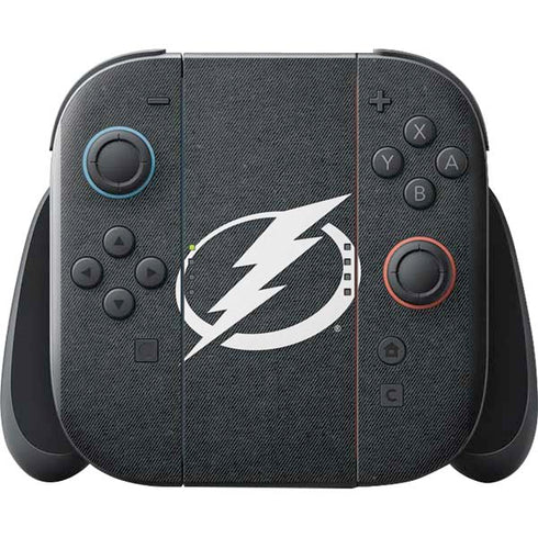NHL Tampa Bay Lightning Black Background Nintendo Switch 2 (2025) with Joy-Con Skin